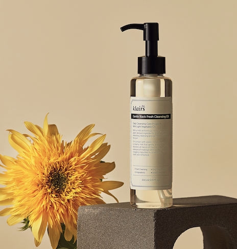 Čistiaci a odličovací olej na tvár Klairs Gentle Black Fresh Cleansing Oil 150 ml