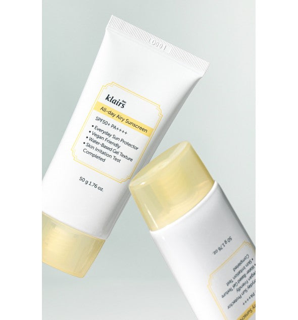 Jemný opaľovací krém na tvár Klairs All-Day Airy Sunscreen 50 ml