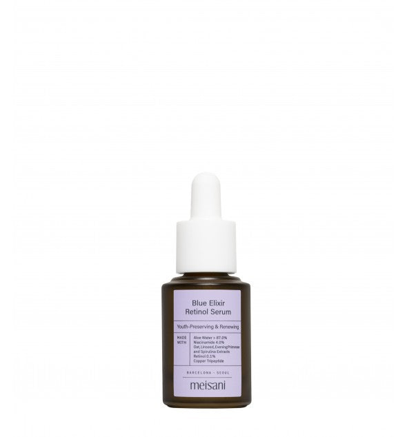Vyhladzujúce sérum na tvár s retinolom Meisani Blue Elixir Retinol Serum 15 ml