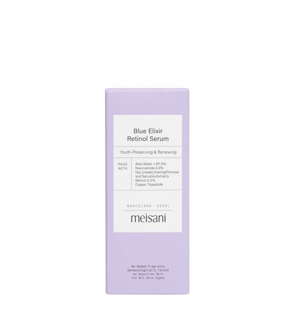 Vyhladzujúce sérum na tvár s retinolom Meisani Blue Elixir Retinol Serum 15 ml