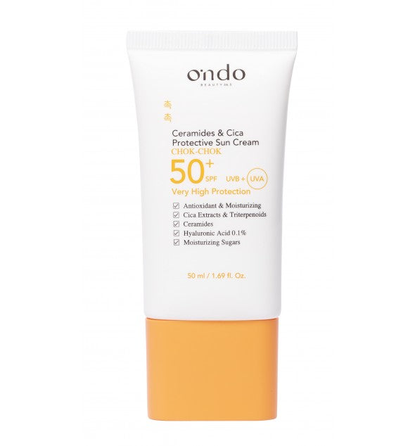 Opaľovací krém na tvár Ondo Beauty Ceramides & Cica Protective Sun Cream 50 ml