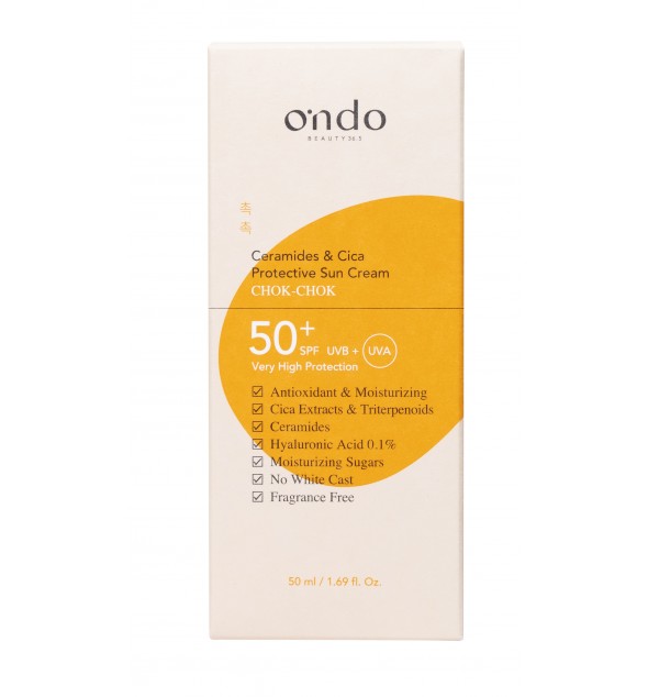 Opaľovací krém na tvár Ondo Beauty Ceramides & Cica Protective Sun Cream 50 ml