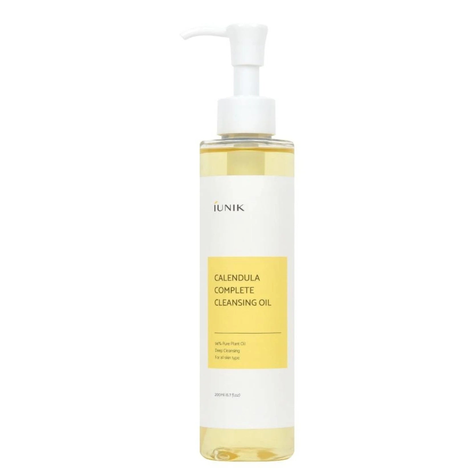 Čistiaci a odličovací olej na tvár iUNIK Calendula Complete Cleansing Oil 200 ml