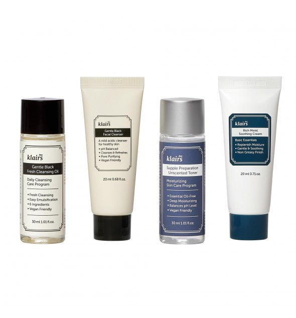 Cestovná sada starostlivosti o pleť Klairs Skincare Trial Kit 100 ml